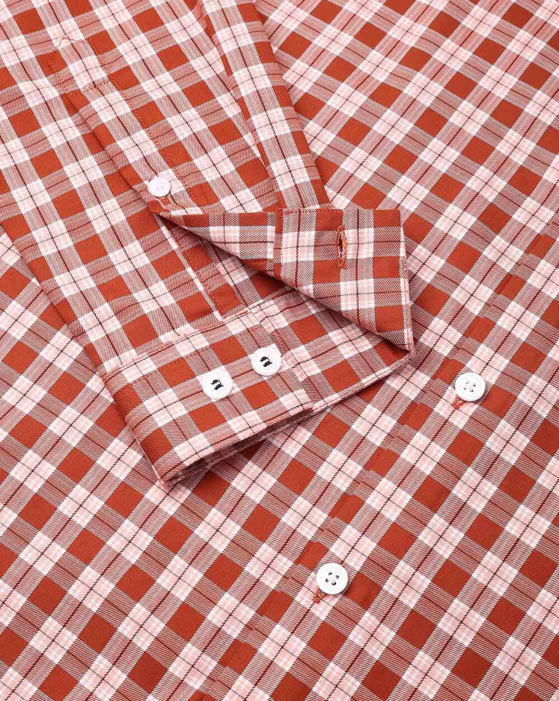 ALLEN SOLLY Men Checked Slim Fit Shirt