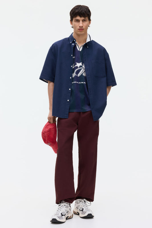 Relaxed Fit Short-sleeved Oxford shirt