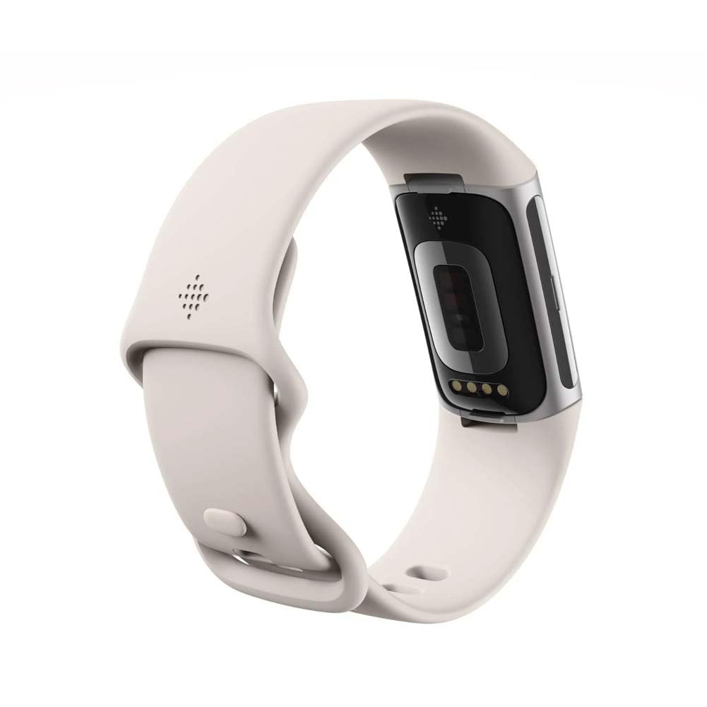Fitbit Charge 6, Porcelain/Silver Aluminum