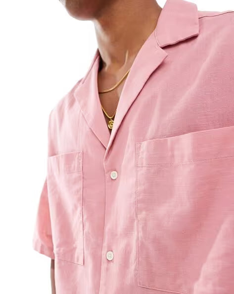 ASOS DESIGN Men 90s Oversized Fit Revere Shirt
