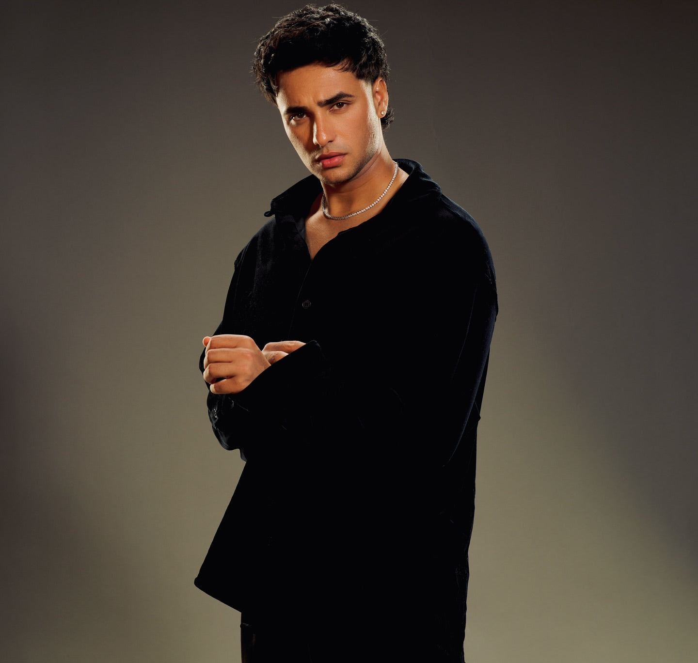 Regular Fit Velvet overshirt