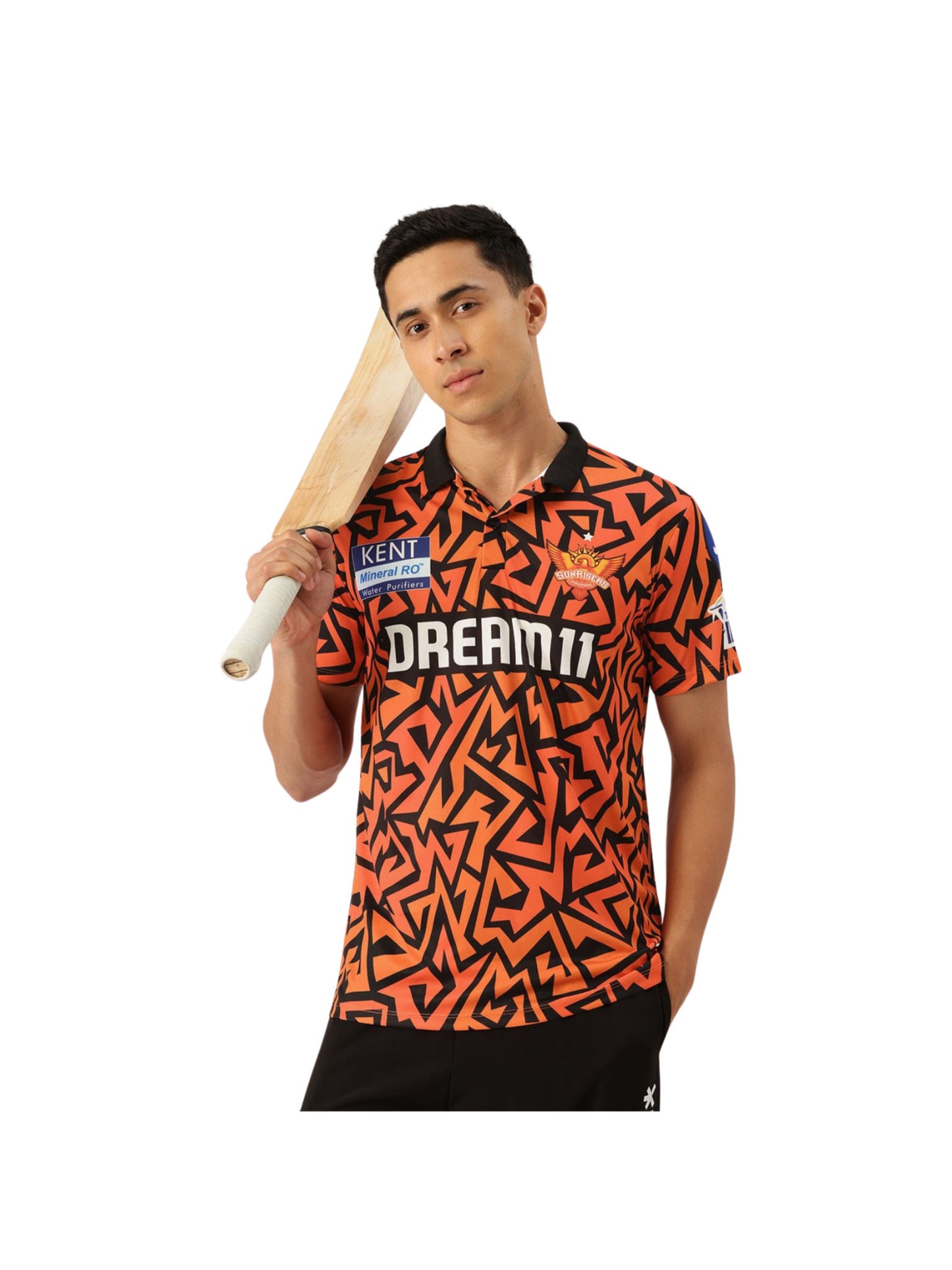 Sunrisers Hyderabad Authentic IPL 2025 Adult Plain Half Sleeve Fan Jersey