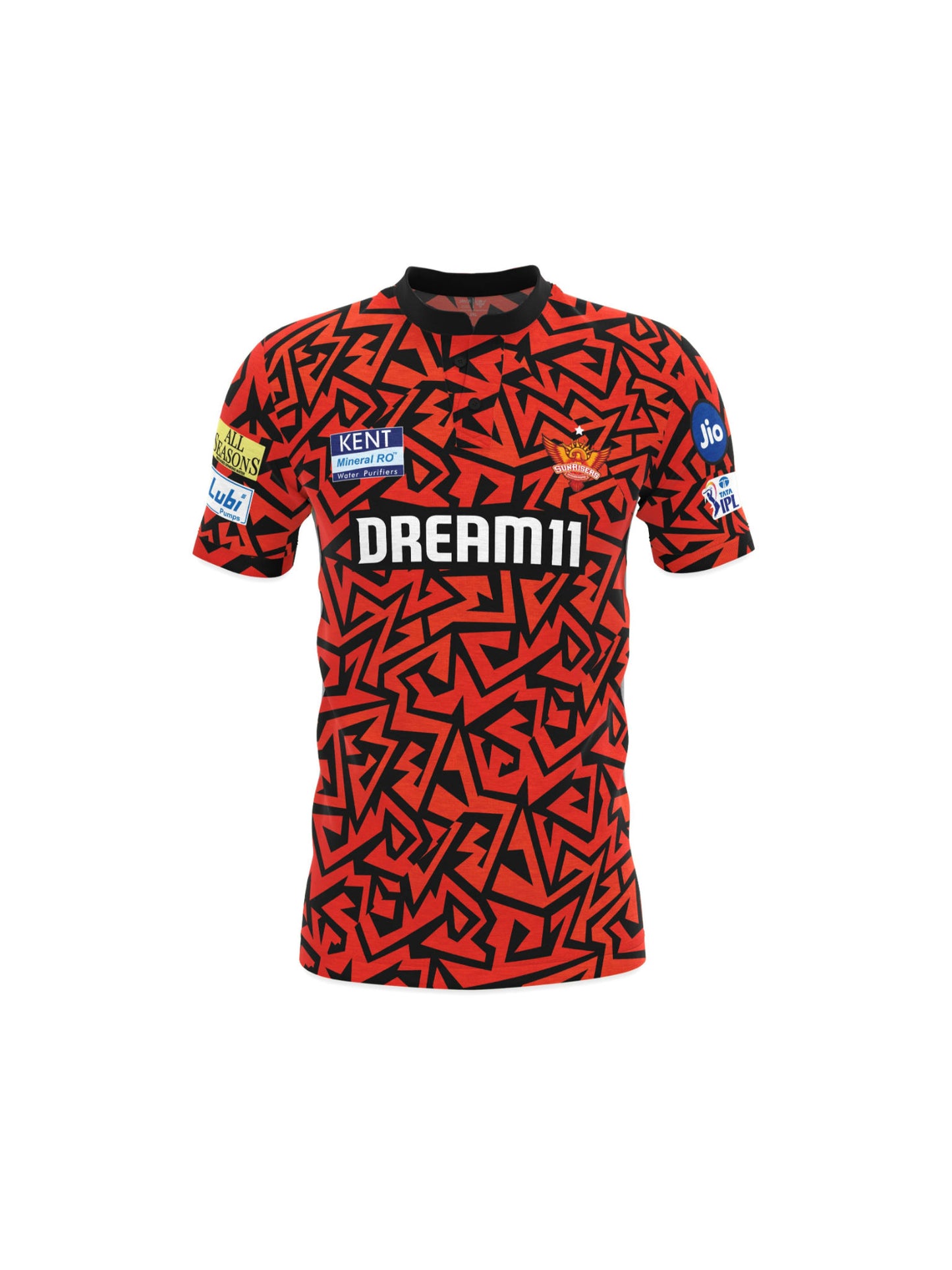 Sunrisers Hyderabad Authentic IPL 2025 Adult Plain Half Sleeve Fan Jersey
