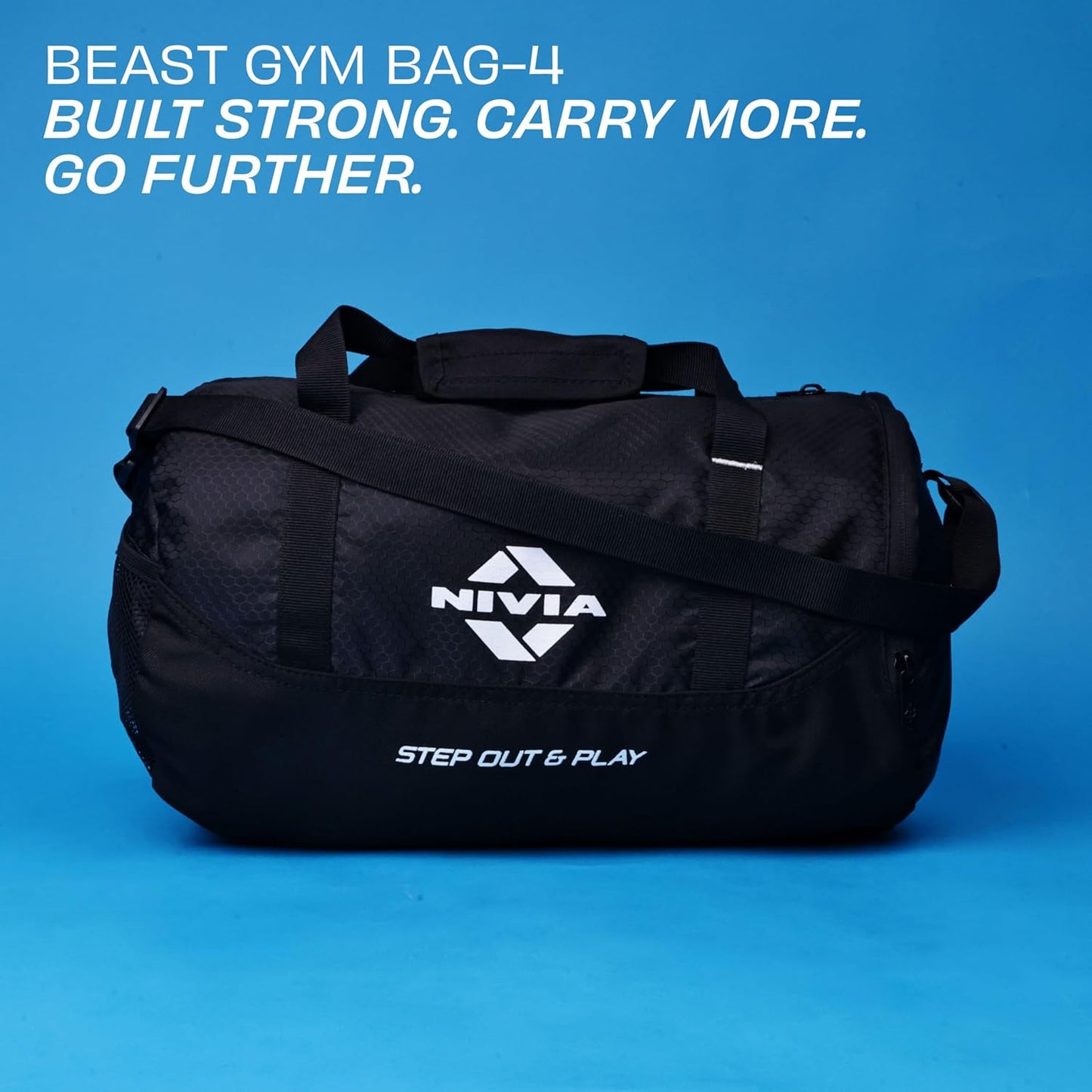NIVIA Beast Gym Bag-4 Polyester, Unisex Gym Bags