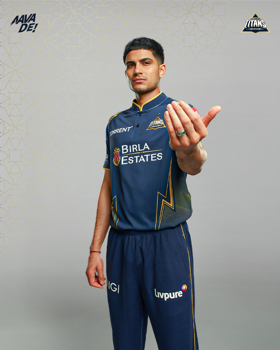 PlayR Gujarat Titans Official Match IPL 2025 Adult Edition Jersey