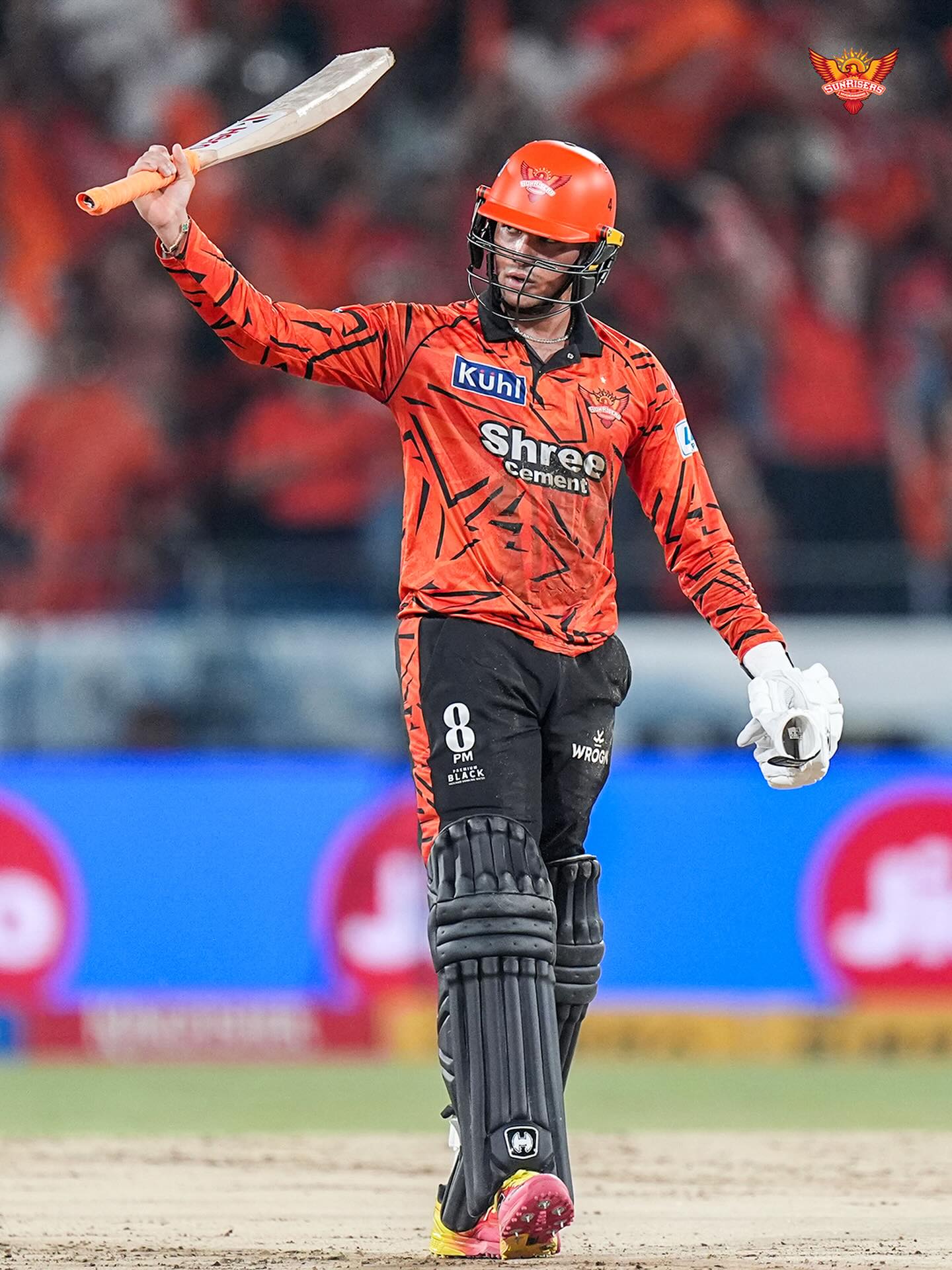 Sunrisers Hyderabad Authentic IPL 2025 Adult Plain Half Sleeve Fan Jersey